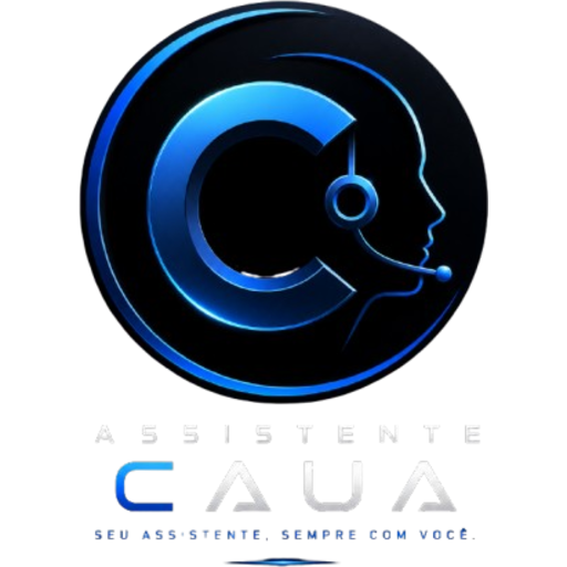 Mascote neon do Cauã IA